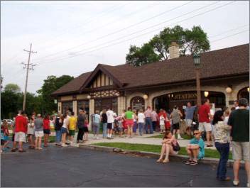 Ice Cream Social Held at the Train Station